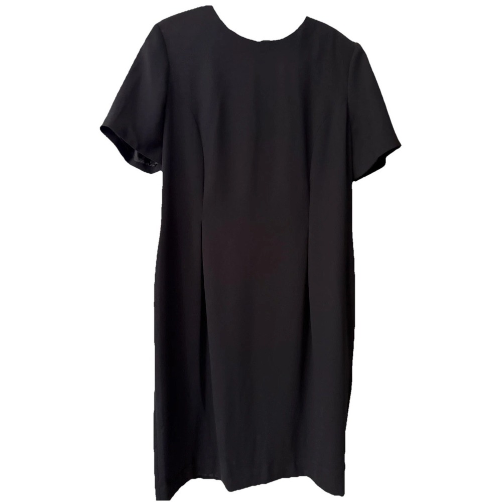 Worthington Black Timeless Classic Dress Career Executive Polished SZ 16 - Picture 3 of 7